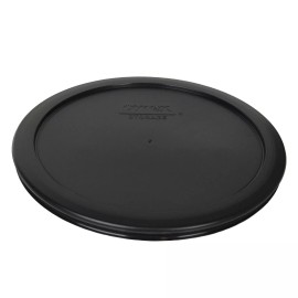 Pyrex Black Plastic Round Storage Lid Cover 7402-PC for Glass Bowl (4-Pack)