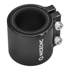 NICECNC Black Exhaust Clamp Exhaust Sleeve Clamp Tape Compatible with Yamaha Blaster 200 1988-2006, Banshee 350 1987-2006