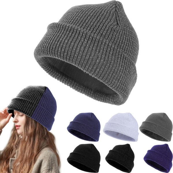 Weflexus Reflective Beanie for Women Men, Flex Beanie Reflective Hat,