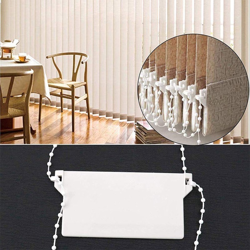 KAHEIGN 35Pcs Vertical Blind Accessories, 10M Bottom Chain and 10Pcs
