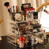 Cq acrylic 3 Pack Clear Makeup Storage Organizer,Stackable 6 Drawers