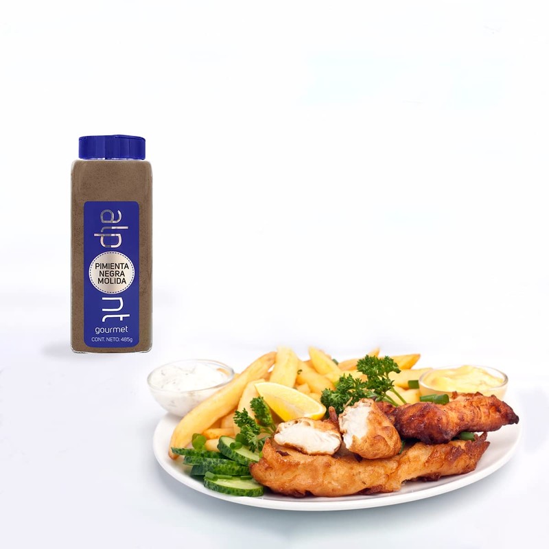 ALPONT GOURMET Pimienta Negra Molida, 485 g