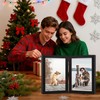 5x7 Double Picture Frame Wooden Hinged Photo Frame Definition Glass