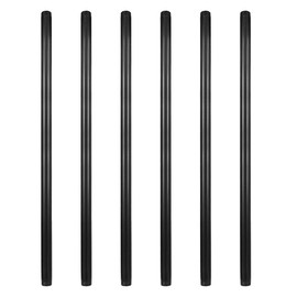 GeilSpace 6 Pack 3/4" × 36" Pre-Cut Black Metal Pipe, Industrial Steel Fits Standard Three Quarters Inch Black Threaded Pipes and Fittings - Vintage DIY Industrial Shelving (3/4" × 36")