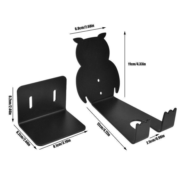 Wall Bike Rack Simple Installation Carbon Steel Owl Shape Bicycle