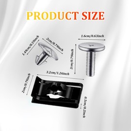 QZTYTY 14PCS Engine Lower Cover Pin Screws, Engine Cover Bolts, 90674-TY2-A01 90105-TBA-A00 Engine Splash Shield Hardware Screw and Access Clip, Engine Splash Shield Hardware Kit for Honda (14PCS)