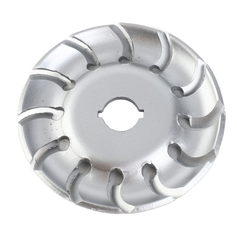 90mm 12 Tooth Polishing Disc Silver Wheel Manganese Steel Woodworking