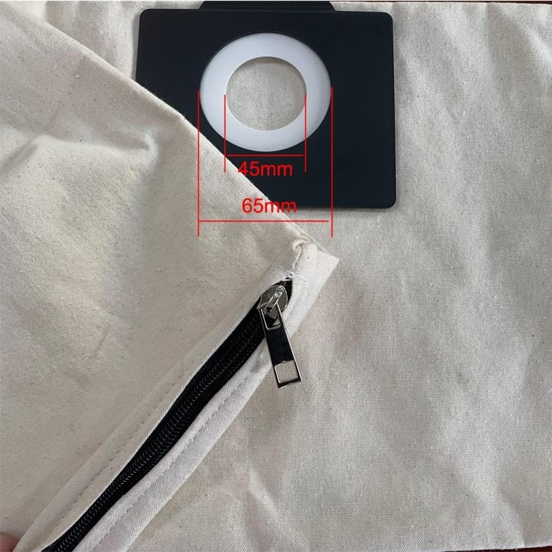 Replacement Dust Bag Washable Zipper Filter Bag for Karcher WD1/MV1/TN