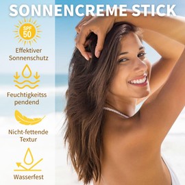Sonnencreme Stick - Sonnencreme Gesicht 50 - Korean Sunscreen Stick mit Kamelie - Matte Sun stick SPF 50, PA++++ - Nicht Fettend sonnencreme Reisegröße - Körper Sonnenschutz Damen