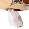 Fan Shape Storage Box with Dustproof Cover Compact Acrylic Filter