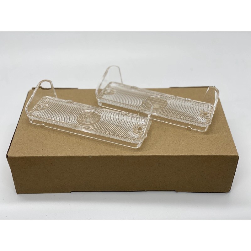 KK 1966 66 Impala Belair Biscayne Parking Light Lamp Lens Pair