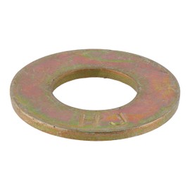 3/8" (100 pack) Grade 8 SAE Washer, Thru-hardened, Yellow Zinc by Makers Bolt