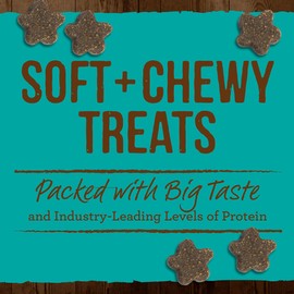 Merrick Power Bites Natural Soft And Chewy Real Meat Dog Treats, Grain Free Snack, Real Turducken Recipe - 6 oz. Bag