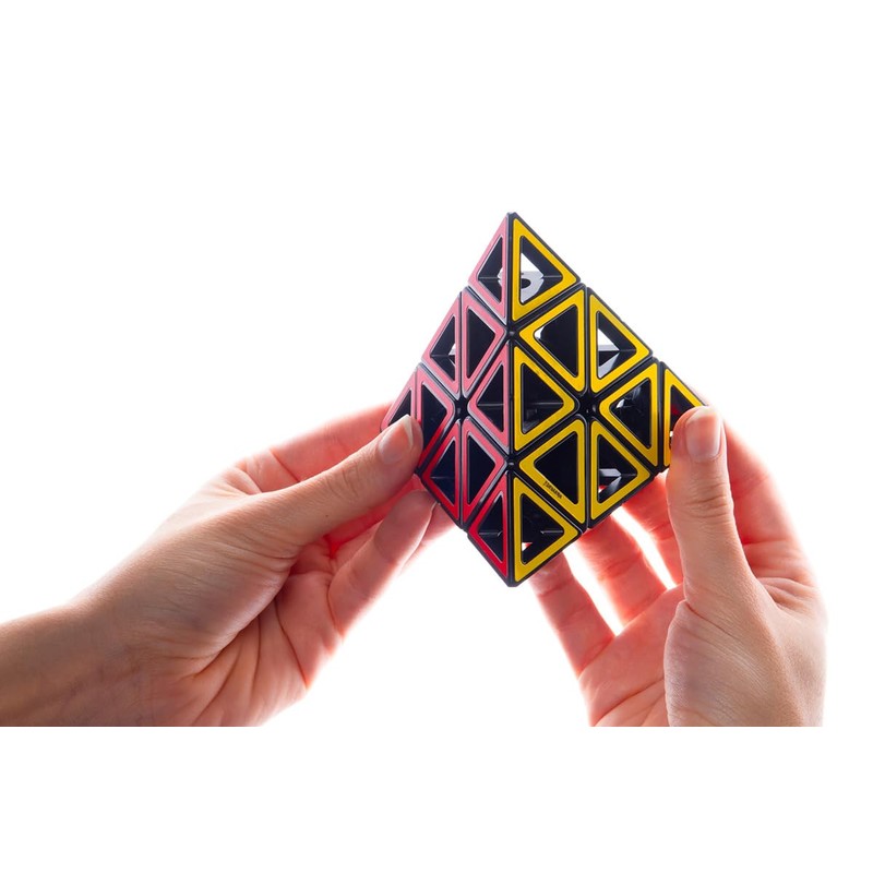 Meffert's Hollow Pyraminx - The Original Transparent Tetrahedron Brainteaser Puzzle