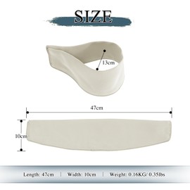 PONY DANCE Pack of 4 Magnetic Curtain Tiebacks Light Beige Curtain Holder Tiebacks with Magnets Blackout Curtain Tiebacks for Curtains Holder Magnetic 47 x 10 cm