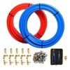 GUOFIS 1/2 Inch PEX-B Pipe/Tool Kit, 2 Rolls Blue &