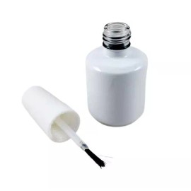 Burmax Empty White Amber Glass Nail Polish Bottle 15 ml / 0.5 oz - DLC371