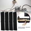 4Pcs Cord Organizer Management Sleeve Cable Cover with Zipper Protective