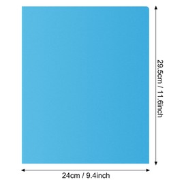 EOOUT 32pcs Plastic Folders with Pockets, Heavy Duty Folders with 4 Pockets for Office and School, Letter Size, 8 Assorted Colors