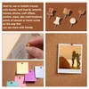 60 Pcs Wood Push Pins Decorative Thumb Tacks with 200Pcs