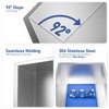 Bernkot Stainless Steel Shower Niche 24" X 12" Brushed No
