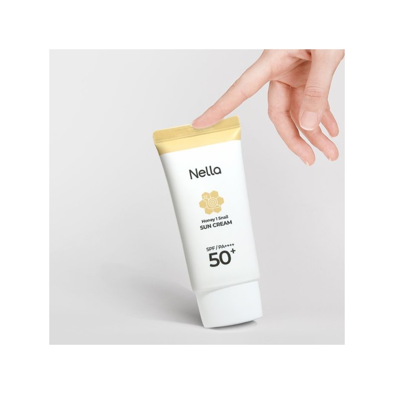 Nella 허니원스네일 달팽이크림 2개+화이트닝 선크림 Honey Source Snail Slug Cream