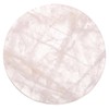 Rose Quartz Crystal Coasters, Round Gemstone Coaster for Drinks Pink