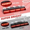 HLauto 6Z4J Emergency Dash Strobe Lights: 2x16.8 inch Red Safety