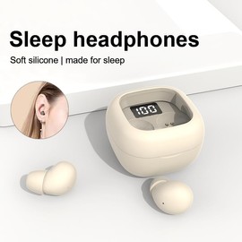Honcas Invisible Mini Earbuds for Work and Sleep, Best for Small Ear Canals, Bluetooth 5.3, 24 Hours Battery Life