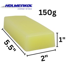 Holmenkol Alpha Mix yellow 150 grams warm wax, alpine skiing, cross country skiing, snowboarding