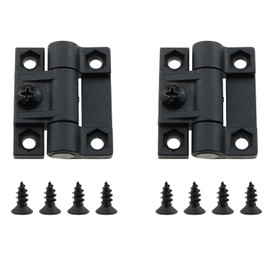 ZZHXSM 2PCS 42x36x12.5mm Black Plastic Damping Adjustable Hinge Torque Hinge with M5x12 Screw for Door Window Switch Cabinet Machinery and Equipment Control Cabinet