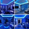 TOPAI 12V COB LED Strip Light Blue 16.4ft Waterproof IP65