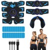 Ruwnii 24pcs Ems Muscle Stimulator, Ab Electronic Trainer with 8