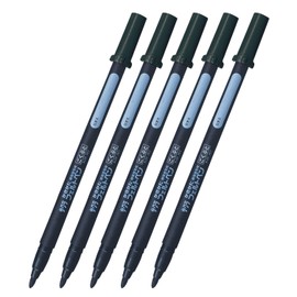 Sakura Crayons Water-Based Pen Writing Practice Felt Pen Extra Thick Black 5 pieces FK-J#49(5)
