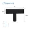 Ravinte 10 Pack Matte Black Cabinet Pulls Single Hole Black