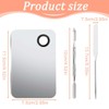 AEIOPRS 1 Stainless Steel Makeup Palette and Spatula Set Cosmetic