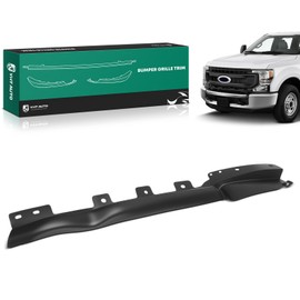 YHTAUTO Front Left Driver Side Bumper Cover Molding Compatible with Ford F-250/F-350/F-450/F-550/F-600 Super Duty 2020-2022, Black Bumper Trim Moldings