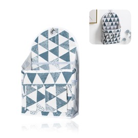 SNSYGN Bedside Caddy, Bedside Hanging Storage Canvas Hanging Storage Baskets with Hooks Canvas Bed Pocket Bunk Bed Storage Bag for Dormitory Bedroom Office