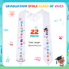 Therwen 24 Pcs Kids Graduation Stole Kindergarten Printed Mexican Graduation