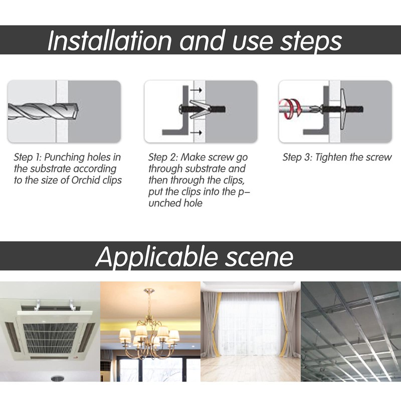 MUSEDAY 20 x Toggle Dowels M3 x 50 mm Plasterboard
