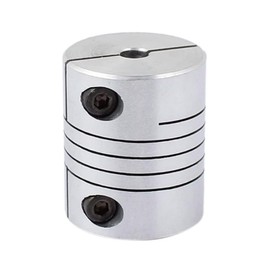 TA-VIGOR Shaft Coupling Flexible Coupler 8mm to 12mm, Motor Joint Connector D25mm x L30mm Aluminum Alloy