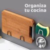 Veraly Set 2 Soportes Porta Esponja Lavabo Cocina Fregadero Acero
