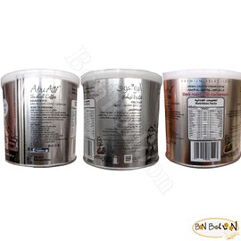 Abu Auf Oriental Original Turkish Coffee Cafe Arabic Arabian Arabica Ground Roasted Mud Dark Roast Blend ( Dark Roast with Cardamom 7.05 Ounce / 200 gram ) بن ابو عوف غامق بالحبهان محوج