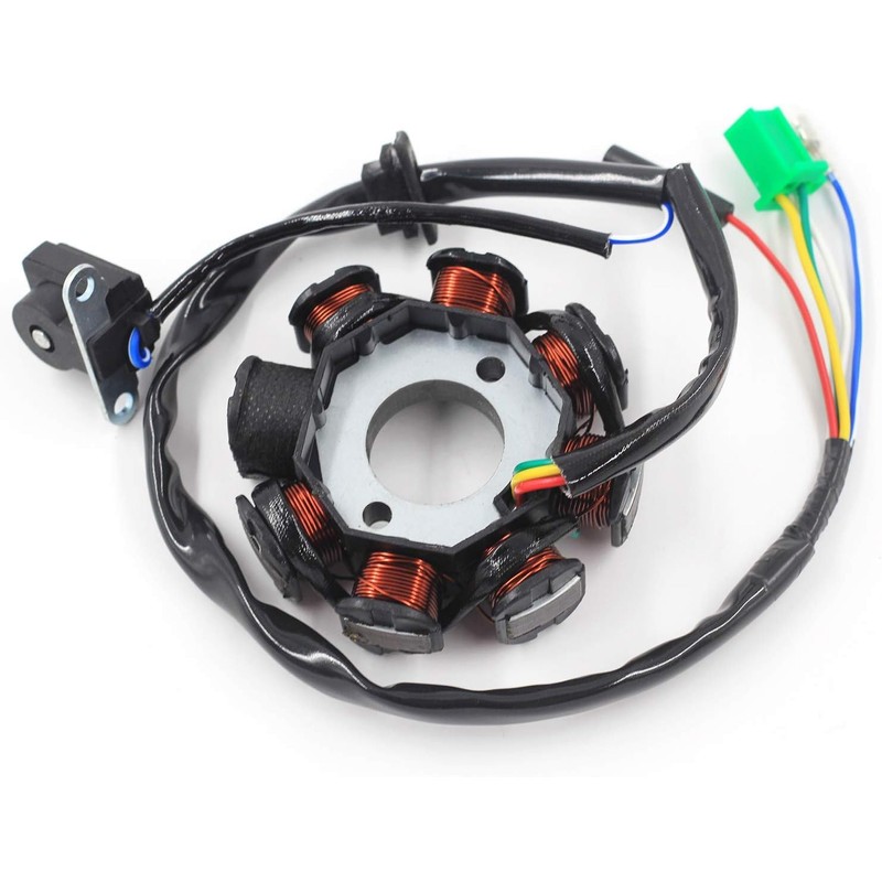 Trkimal Ignition Stator Magneto 5 Wire DC 8-Pin Coil for