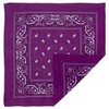 Grape Paisley Bandana - Single Piece 14x14