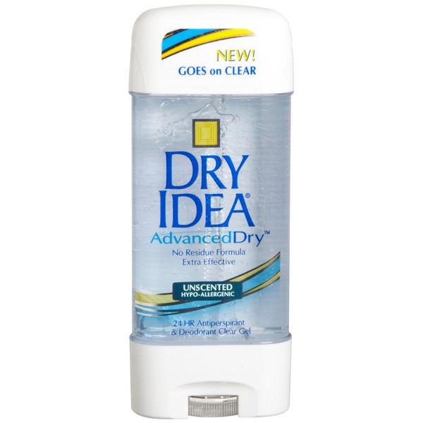 Dry Idea AdvancedDry Hypoallergenic with Vitamin E Fast Drying Silky Smooth Feel, Antiperspirant & Deodorant Roll-On, 3.25 OZ Roll-On Bottle (Pack of 12)