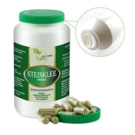 VITA IDEAL Vegan® Stone Clover Herb 4 x 360 Capsules Melilotus Officinalis Daily Serving 450 mg Stone Clover Pure Powder Natural, Vegetable and No Additives