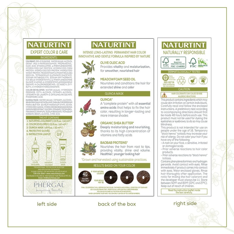 Naturtint 4G Golden Chestnut, 165 ml