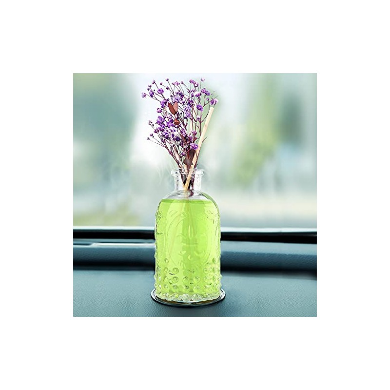 SuproBarware Glasdiffusorflaschen Set 4 Stck Leere Glasflaschen mit Schilfrohr-Diffusor Glasflaschen