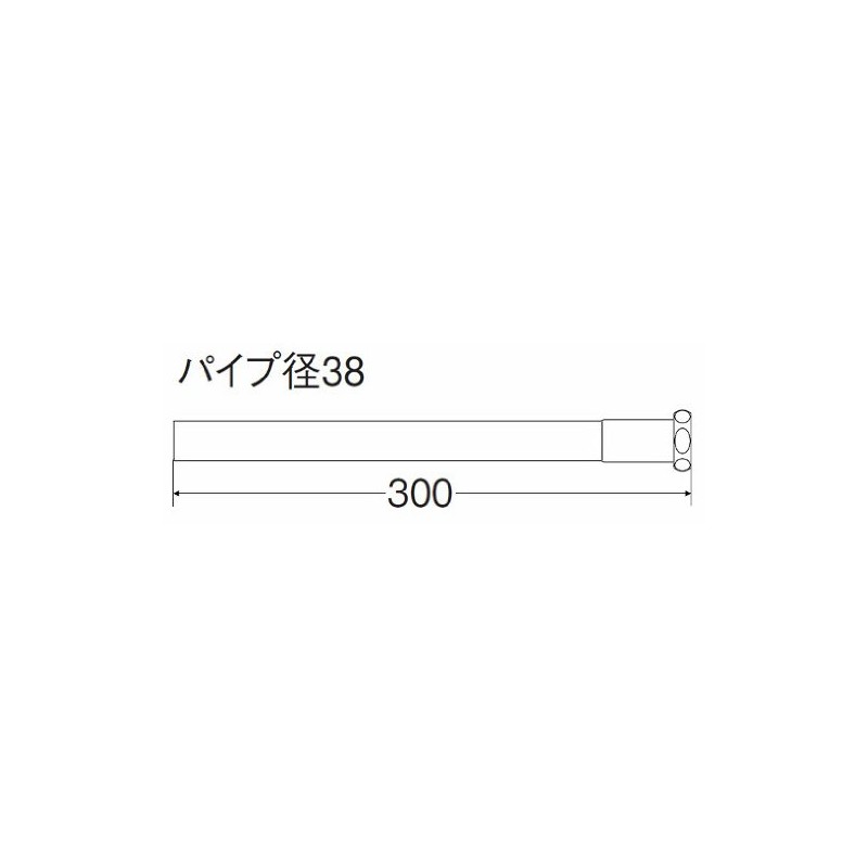 SANEI [Lower Washing Pipe for Toilet] Pipe Diameter 1.5 inches